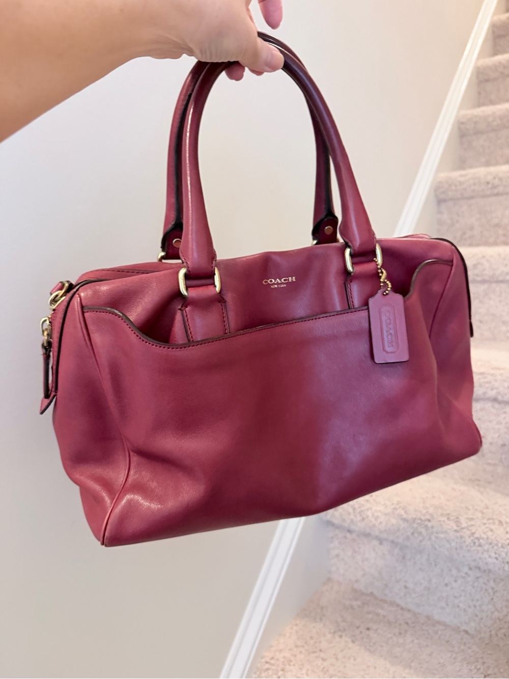 COACH Legacy Haley Leather Satchel 23574 - Picture 7 of 16